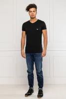 футболка | slim fit Emporio Armani чорний