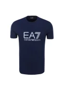 T-shirt EA7 granatowy