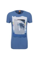 T-shirt Tintype2 BOSS ORANGE niebieski
