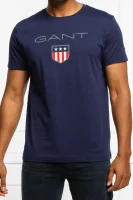 футболка shield ss | regular fit Gant темно-синій