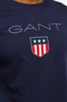 футболка shield ss | regular fit Gant темно-синій