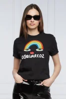 T-shirt Rainbow Renny | Regular Fit Dsquared2 czarny