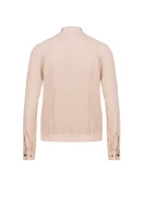 Silk-Satin Sweatshirt Jacket Karl Lagerfeld powder pink