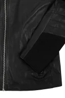 Jeepy leather jacket BOSS ORANGE black