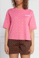 T-shirt ALETHA 4G | Relaxed fit GUESS ACTIVE pink