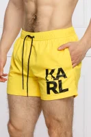 Szorty kąpielowe | Regular Fit Karl Lagerfeld żółty