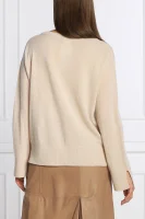 Wełniany sweter SONIA | Regular Fit | z dodatkiem kaszmiru MAX&Co. beżowy
