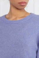 Wełniany sweter | Regular Fit Samsøe Samsøe lawendowy