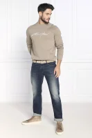 Bluza | Regular Fit Emporio Armani beżowy