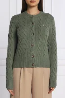 Wool cardigan | Slim Fit | with addition of cashmere POLO RALPH LAUREN green