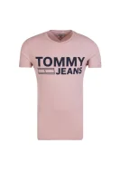T-shirt TJM BASIC CN | Slim Fit Tommy Jeans pudrowy róż