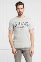 T-shirt SIGNBOARD | Slim Fit GUESS szary