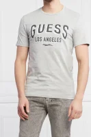 T-shirt SIGNBOARD | Slim Fit GUESS szary