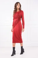 Sukienka | z dodatkiem wełny Trussardi czerwony