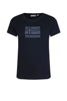 T-shirt SEOLL | Regular Fit Napapijri granatowy