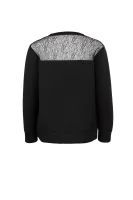 Karl Lace & Neoprene Sweat Sweatshirt Karl Lagerfeld black