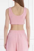 Top LOLA | Cropped Fit GUESS ACTIVE pudrowy róż