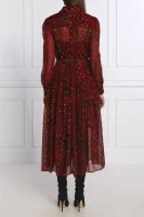 Sukienka z paskiem | z dodatkiem jedwabiu Michael Kors czerwony