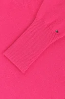 Wełniany Sweter Gwynie z dodatkiem kaszmiru Tommy Hilfiger różowy