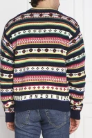Wełniany sweter | Regular Fit Kenzo granatowy