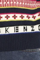 Wełniany sweter | Regular Fit Kenzo granatowy