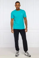 T-shirt Tee | Regular Fit BOSS GREEN turkusowy