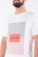T-shirt INSTITUTIONAL LOGO | Regular Fit CALVIN KLEIN JEANS biały