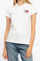 Polo MOTION FLAG | Slim Fit Tommy Hilfiger white