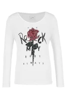 Bluzka HANIKA M/L ROSE ROCK | Slim Fit Gas biały