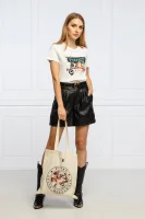 T-shirt + torba na zakupy VENERDI PINKO X LUCIA HEFFERNAN | Regular Fit Pinko biały