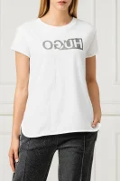 T-shirt Dijala | Regular Fit HUGO biały
