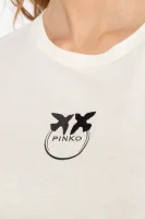 T-shirt BUSSOLOTTO | Regular Fit Pinko biały