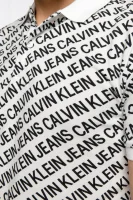 Polo | Slim Fit | pique CALVIN KLEIN JEANS biały