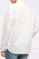 Lniana koszula COLLINS | Regular Fit GUESS biały