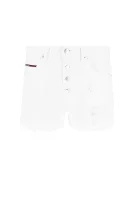 Szorty hotpant | Regular Fit | mid waist Tommy Jeans biały