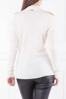 Wełniany sweter Elev | Slim Fit Michael Kors biały