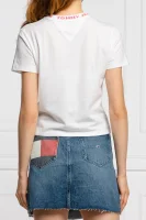 T-shirt BRANDED | Cropped Fit Tommy Jeans biały