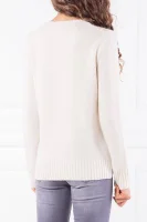 Wełniany sweter | Regular Fit POLO RALPH LAUREN kremowy