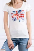 T-shirt BLAZE | Slim Fit Pepe Jeans London biały