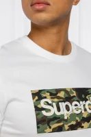 T-shirt CAMO | Slim Fit Superdry white