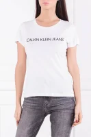 T-shirt CORE INSTITUTIONAL | Regular Fit CALVIN KLEIN JEANS biały