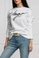 Sweatshirt Nacinia | Regular Fit HUGO white