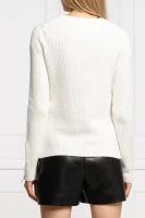 Sweter Saeed | Regular Fit HUGO biały