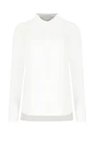 Jedwabna bluzka Bosalera | Regular Fit BOSS BLACK biały