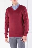 Sweater | Regular Fit | with addition of silk Tommy Hilfiger claret