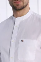Сорочка MAO LINEN BLEND | Regular Fit | з добаванням льону Tommy Jeans білий