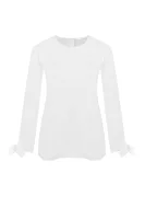 Bluzka Isolema | Regular fit BOSS BLACK biały