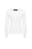 Sweatshirt Karl Constellation Head Karl Lagerfeld white