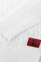 Sweter Sable | Slim fit CALVIN KLEIN JEANS biały