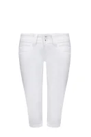 Szorty Venus Crop | Slim Fit | low rise Pepe Jeans London white